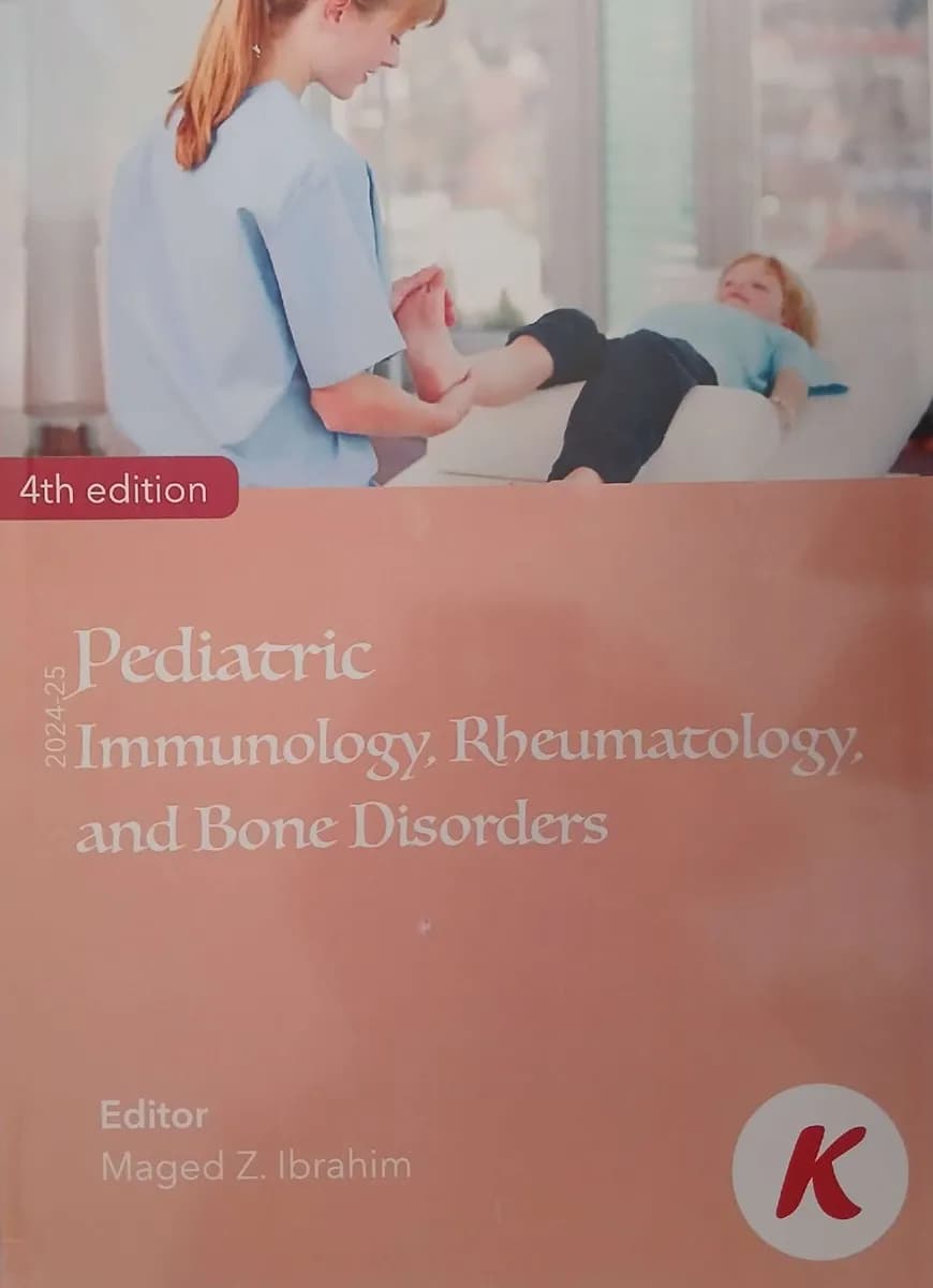Pediatric Immunology, Rheumatology, and Bone Disorders