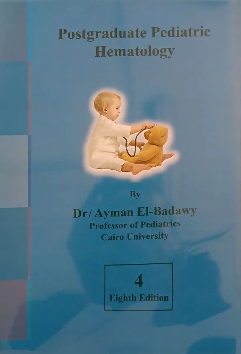 Postgraduate Pediatric Hematology