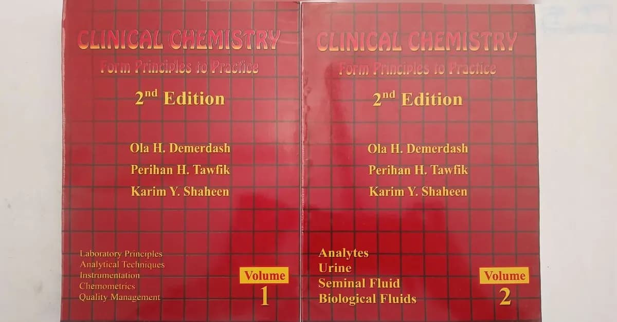 Clinical Chemistry: From Principles to Practice (2nd Edition)