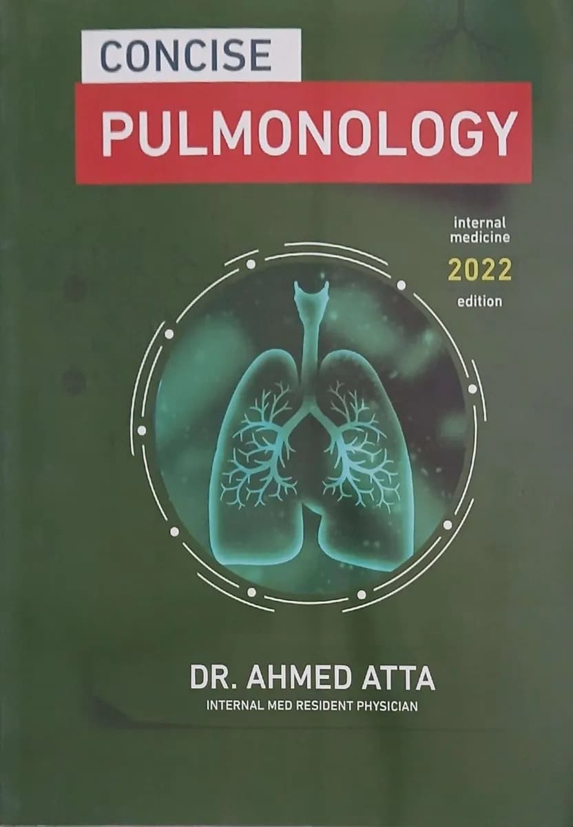 Concise Pulmonology: Internal Medicine 2022 Edition
