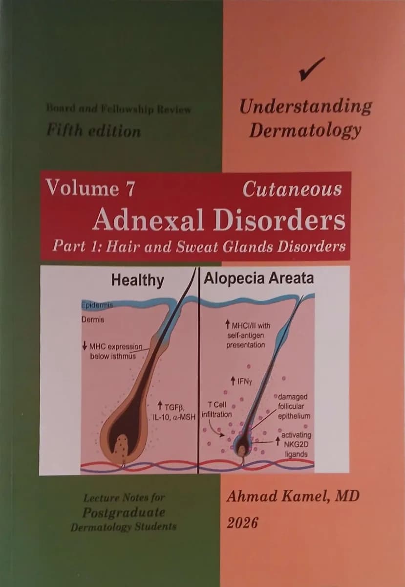 Understanding Dermatology: Volume 7 - Cutaneous Adnexal Disorders Part 1: Hair and Sweat Glands Disorders - Board and Fellowship Review - Fifth Edition - 2026