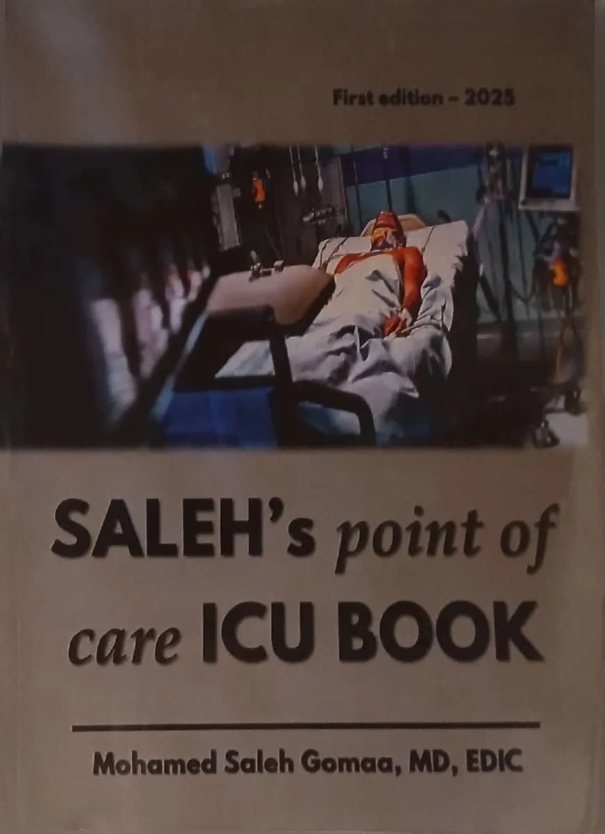 SALEH's point of care ICU BOOK First Edition (2025)